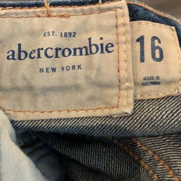 Abercrombie Kids Size 16 slim fit navy jeans - Picture 4 of 5
